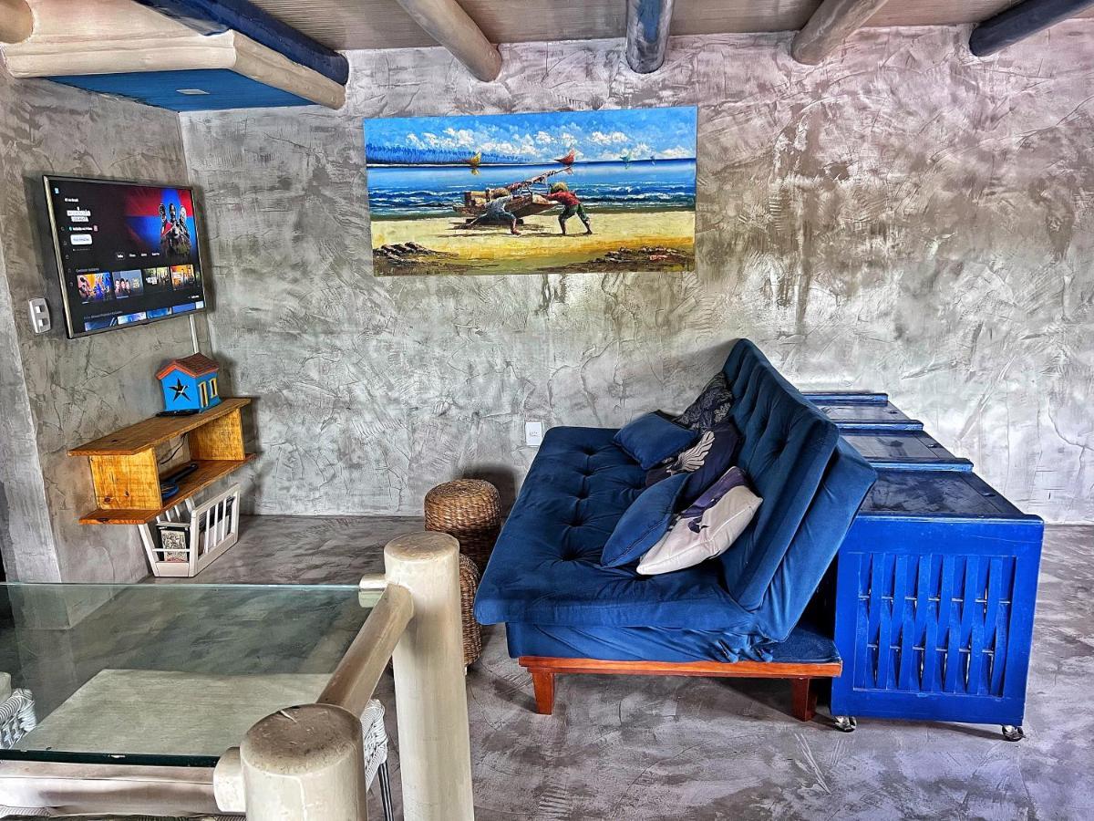 Вилла Casinha Azul Caraiva - Casa Completa Na Beira Do Rio Экстерьер фото