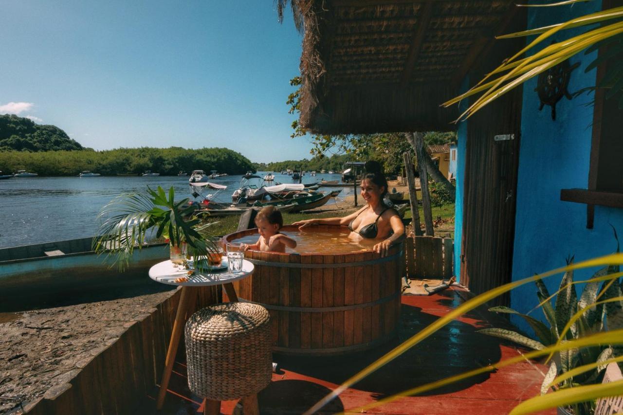 Вилла Casinha Azul Caraiva - Casa Completa Na Beira Do Rio Экстерьер фото